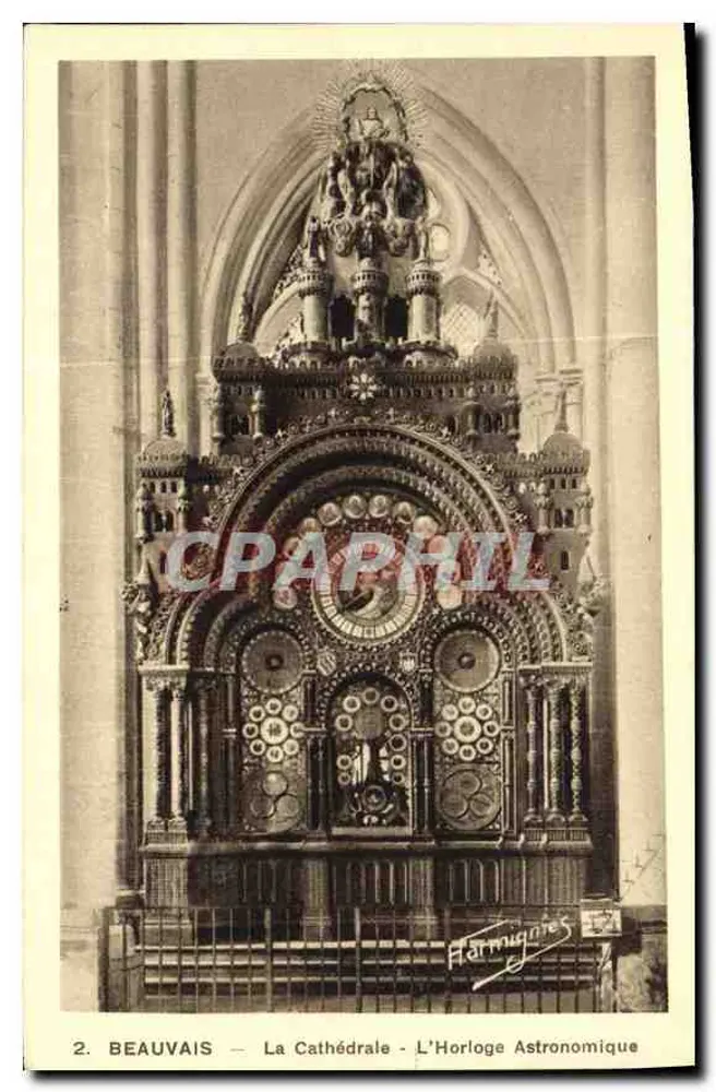 Beauvais — Die Kathedrale — Die Astronomische Uhr — Harmignies - Vorderseite