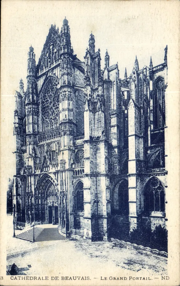 Kathedrale von Beauvais — Der Große Portal — ND - Vorderseite