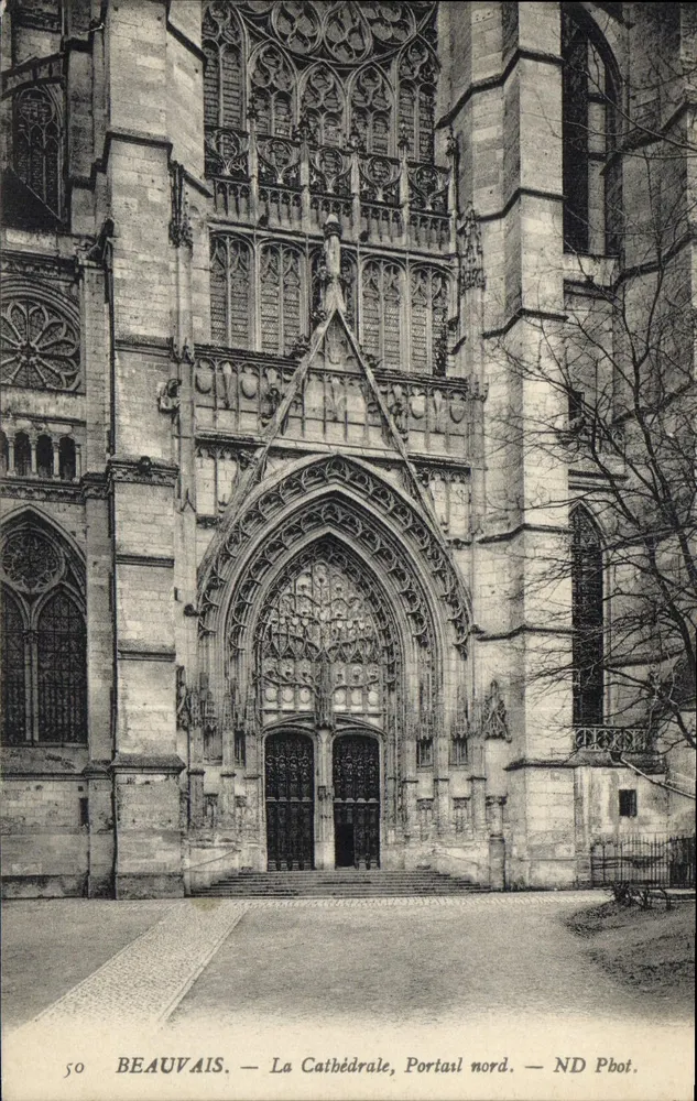Beauvais — Die Kathedrale, Nordportal — ND Pbot. - Vorderseite