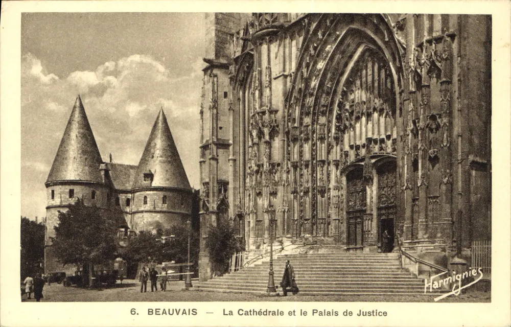 Beauvais — Die Kathedrale und das Palais de Justice — Harmignies - Vorderseite