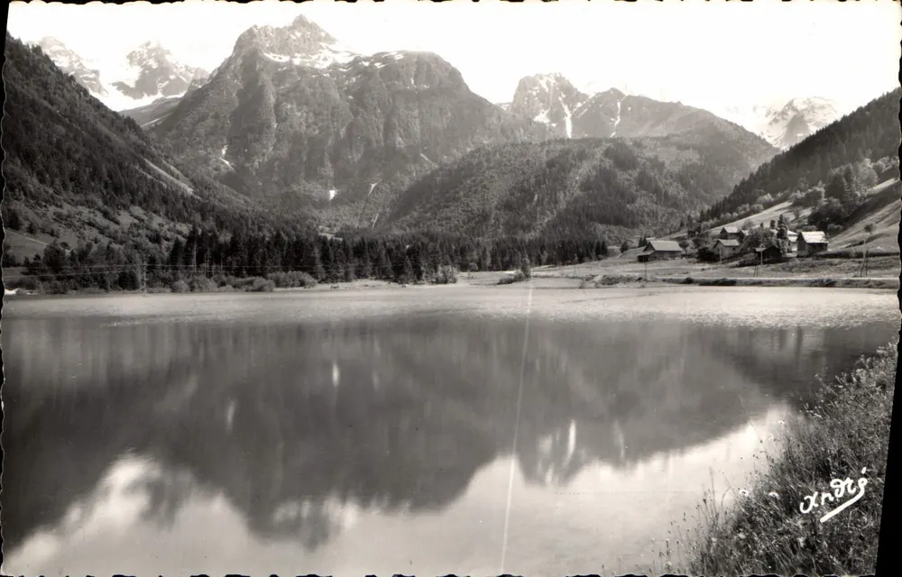 Bergsee — Alpinlandschaften, n°521 — Édition d'Art Andrés, Grenoble - Vorderseite
