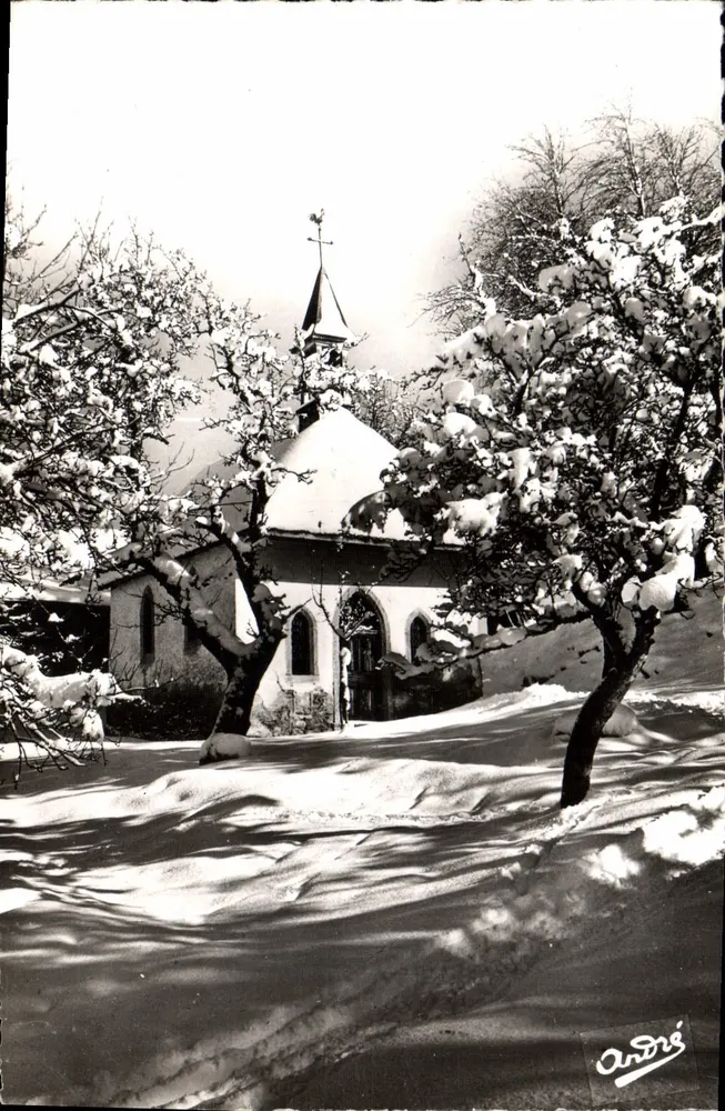 Bergkapelle — Die Alpen im Winter — Edition d'Art André, Grenoble - Vorderseite
