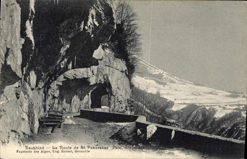 Dauphiné — De Weg naar St Pancrasse — Papeterie des Alpes, Eug. Robert, Grenoble - Voorkant