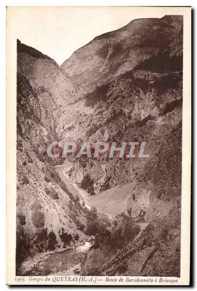 Gorges do Queyras (H.-A.) — Estrada de Barcelonnette a Briançon — 1905 - Frente