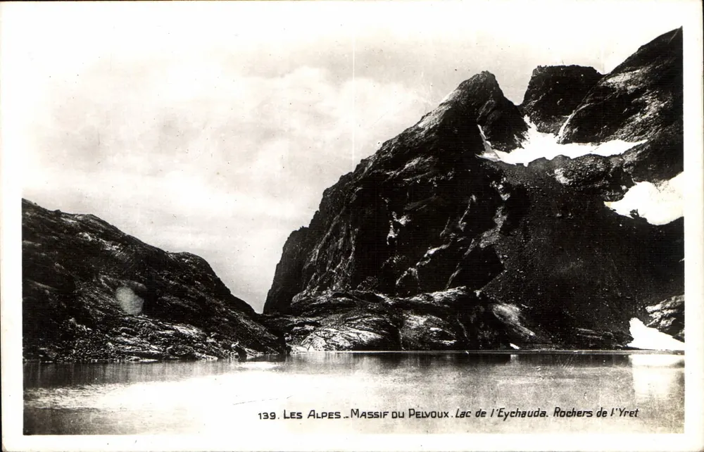 Die Alpen — Massiv des Pelvoux. See Eychauda. Felsen von Yret — M. Julien, Verlag - Gap, Nr. 139 - Vorderseite