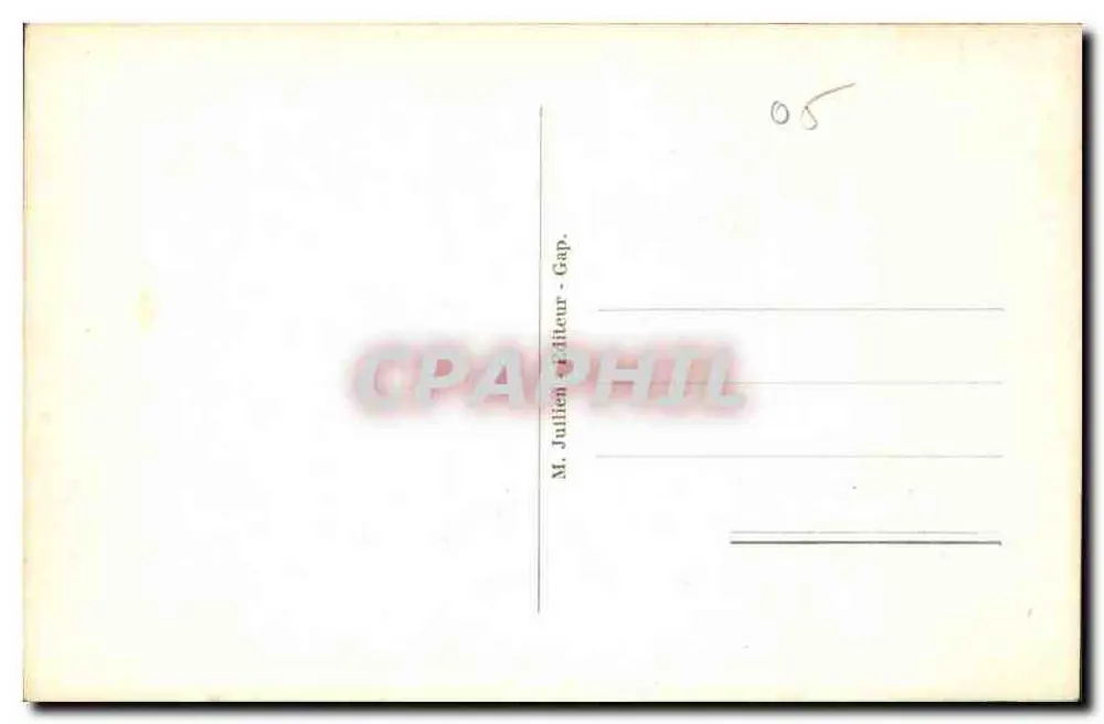 Die Alpen — Massiv des Pelvoux. See Eychauda. Felsen von Yret — M. Julien, Verlag - Gap, Nr. 139 - Rückseite