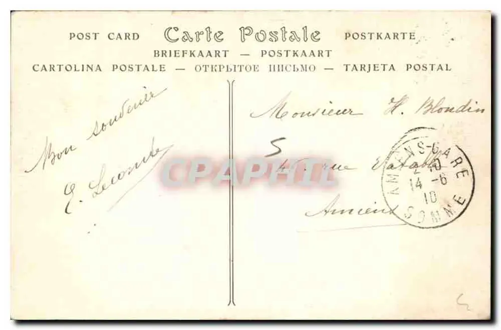 Estátua de Jeanne Hachette — Beaumont — Editor N.E.I. Phot. - Verso