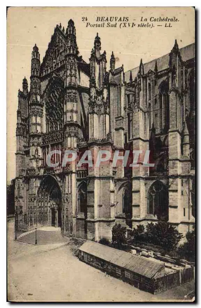 Beauvais — Die Kathedrale. Südportal (16. Jahrhundert). — LL - Vorderseite