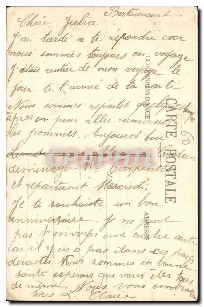Beauvais — A Catedral — N.G. - Verso