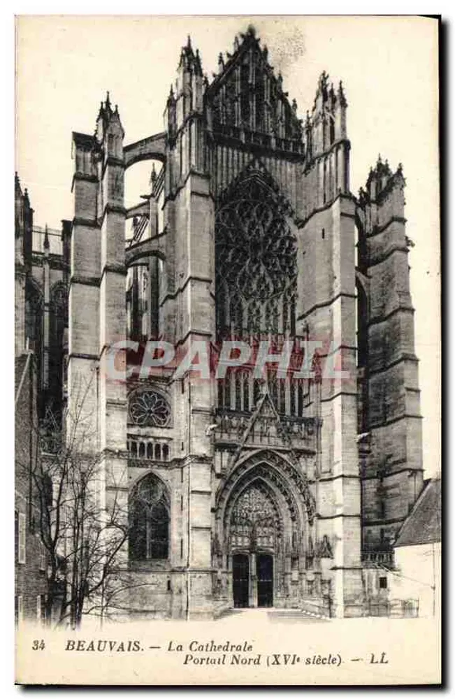Beauvais — Der Nordportal der Kathedrale (16. Jahrhundert) — LL - Vorderseite