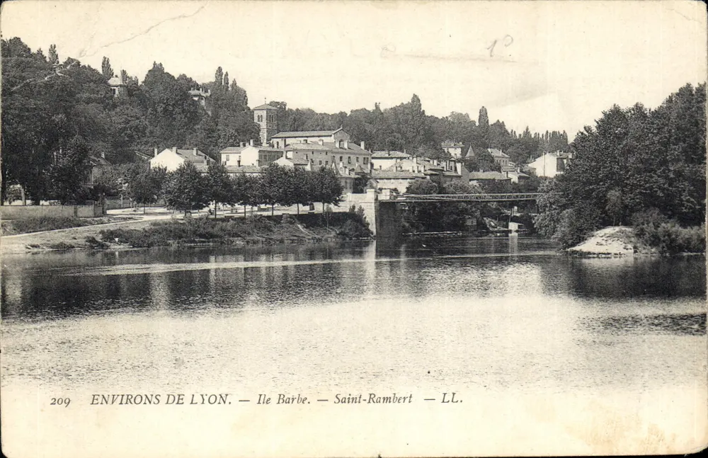 Environs de Lyon — Île Barbe — Saint-Rambert — LL. — N° 209 - Frente