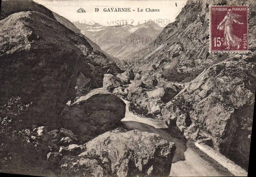 Gavarnie - Le Chaos — vista do canyon — editor Gavarnie, n°19 - Frente