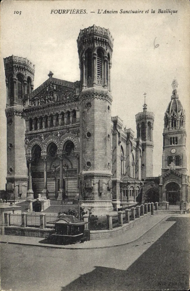 Fourvières — Das Alte Heiligtum und die Basilika — De Jeuners, Nr. 103 - Vorderseite