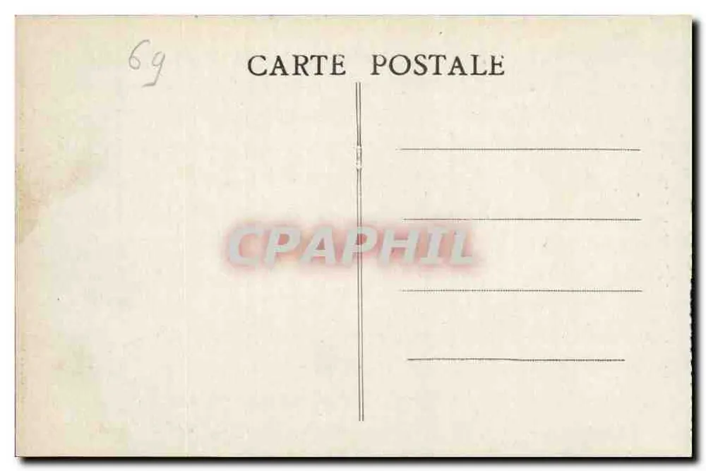 LYON — Die Guillotière-Brücke und Fourvière — Verlag: C. P. A. (Nr. 409) - Rückseite