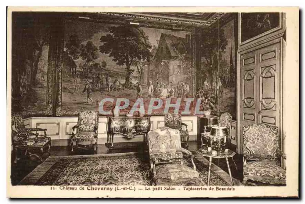 Schloss Cheverny (L.-et-C.) — Der kleine Salon — Tapisserien von Beauvais - Vorderseite