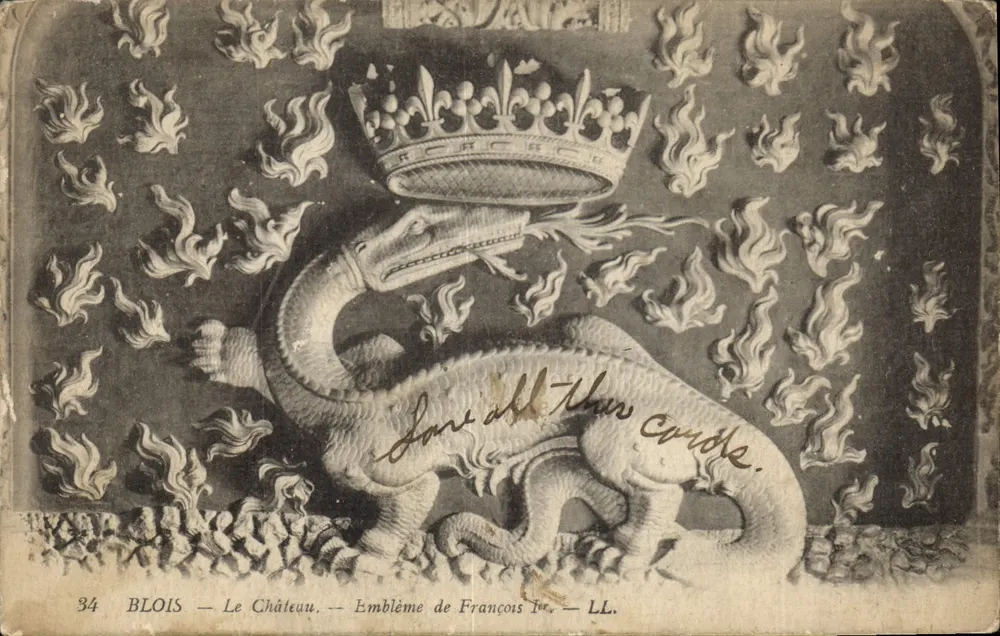 Blois — Das Schloss — Wappen von François I. — LL. - Vorderseite
