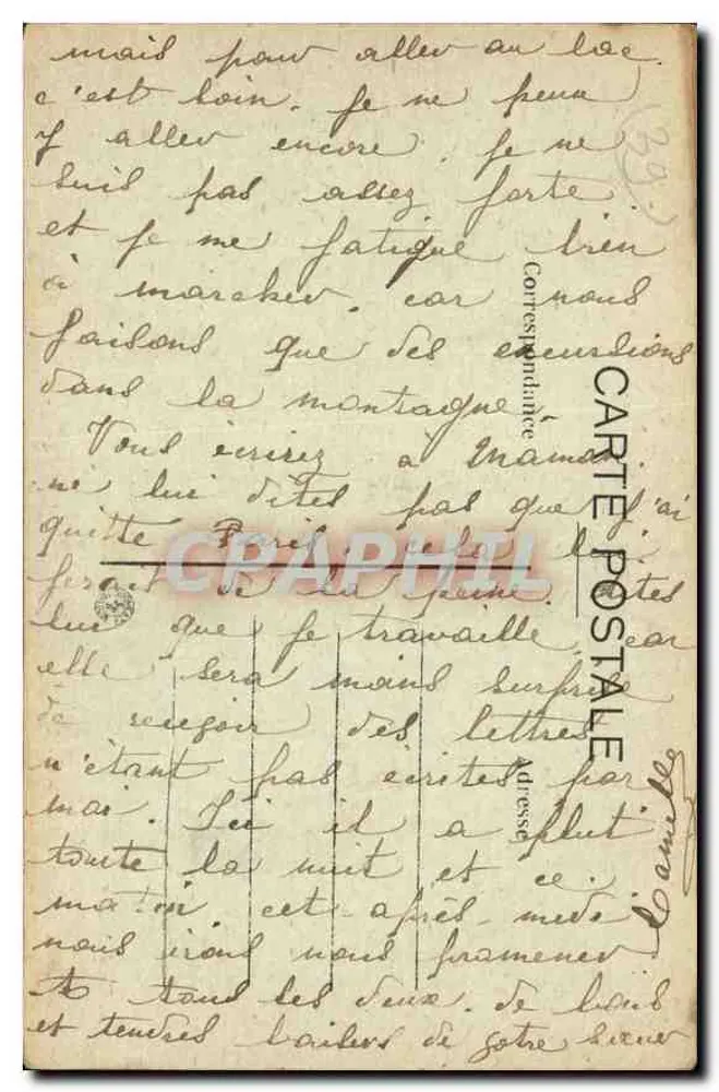 Die Sarrasiner Tore und der Jura — A. Baud, Annecy — n° 1751 - Rückseite