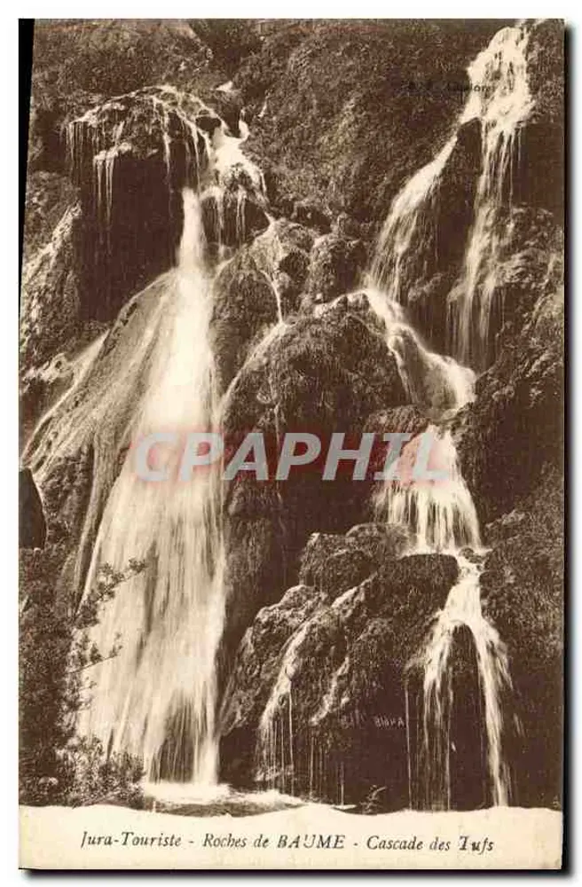 Roches de BAUME — Cascade des Tufts — Jura-Touriste — Verlag Calloire - Vorderseite