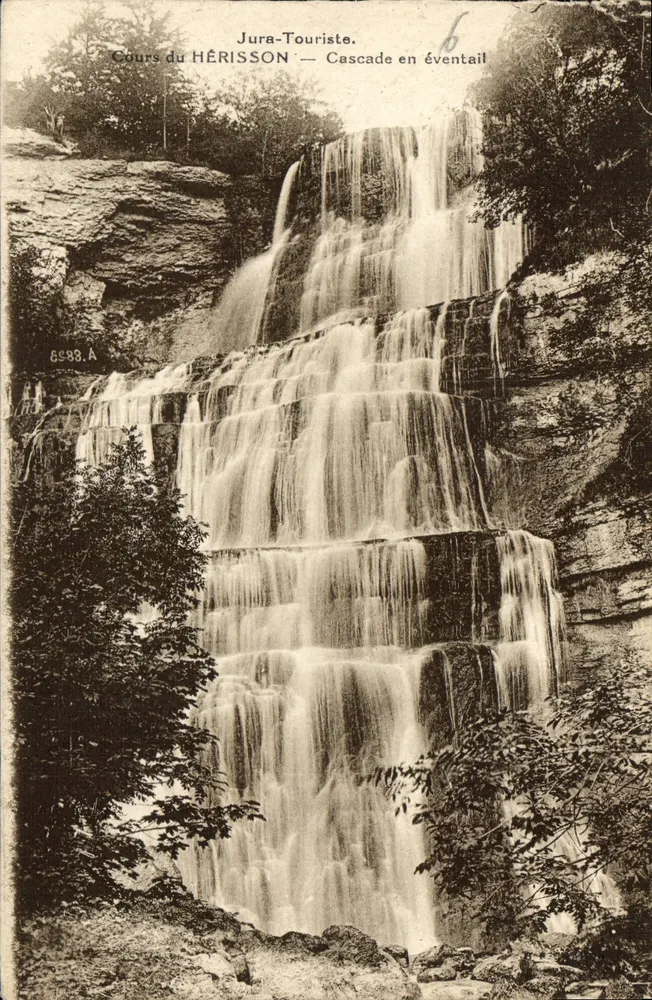 Kurs des HÉRISSON — Fächerfall — Jura-Touriste - Vorderseite