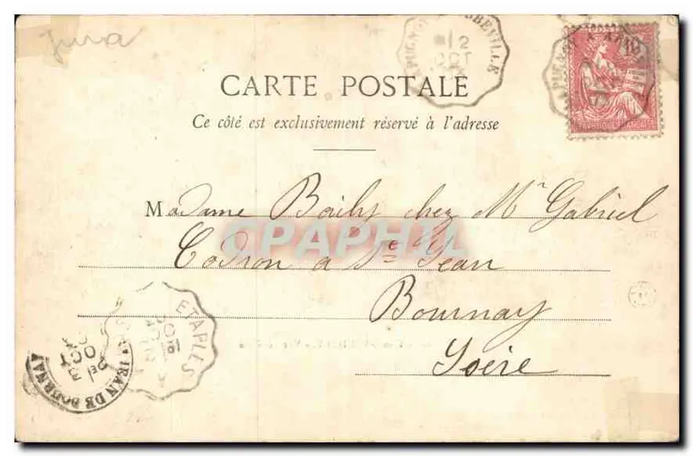 Mont-sous-Vaudrey — Vista geral — Editor J. Martines, Mont-sous-Vaudrey (Jura) - Verso