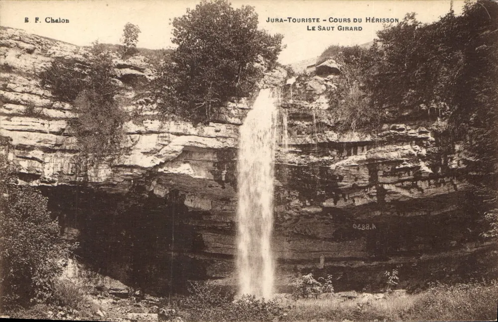 Le Saut Girard — Cours du Hérisson — Jura-Touriste — Verlag B. F. Chalon, Nr. 0288.k - Vorderseite