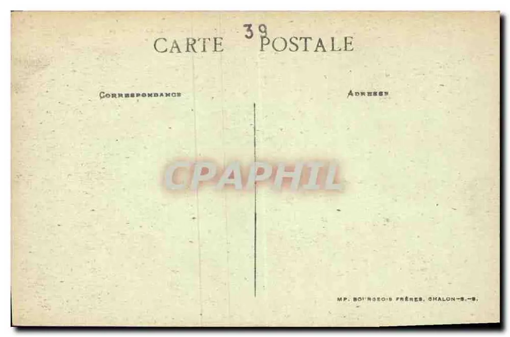 Le Saut Girard — Cours du Hérisson — Jura-Touriste — Verlag B. F. Chalon, Nr. 0288.k - Rückseite