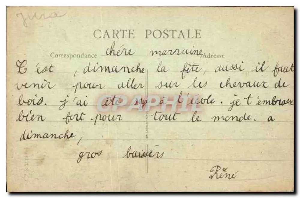 Die Billauade-Wasserfälle im Winter — Umgebung von Champagnole — B. F., PARIS — N° 2033 - Rückseite