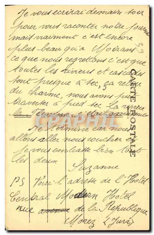 Bourg-de-Sirod (Jura) — Perte de l'Ain - Verso