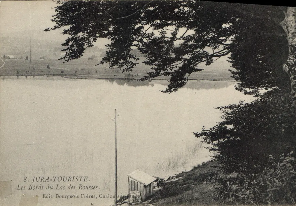 Die Ufer des Sees Roussetes — Jura-Touriste — Bourgeois Frères, Chaînon-sur-Saône - Vorderseite