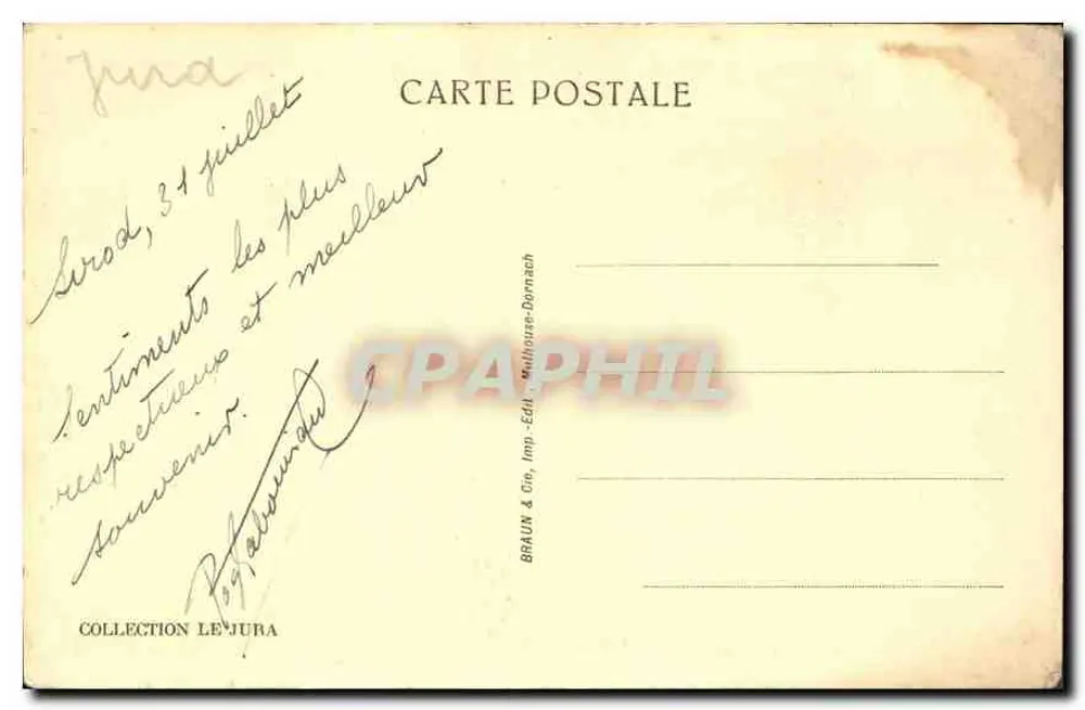 ले हेरिसॉन — सौट डे ला फोर्ज के झरना — श्रृंखला 5104 - पीछे