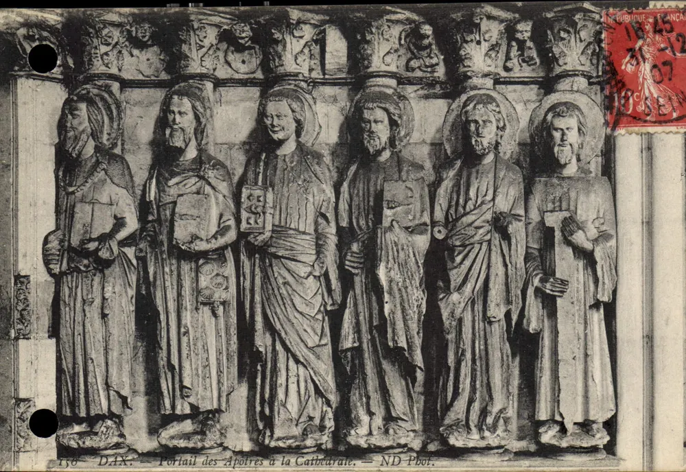 Dax — Portal der Apostel an der Kathedrale — ND Pbor. - Vorderseite