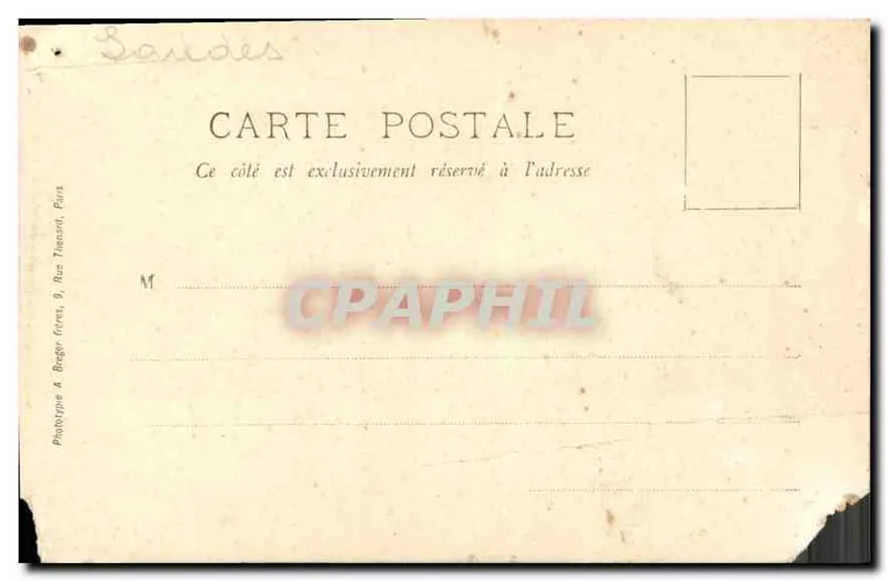 Dax — Portal da Catedral — Livraria Medan, Vve Séguin, suc. - Verso