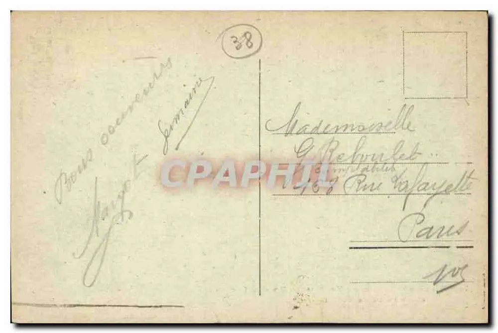 Dauphiné — Tal der Vénéon — Der Plan des Sees und die Fétoules 3465 m — E.R. - Rückseite