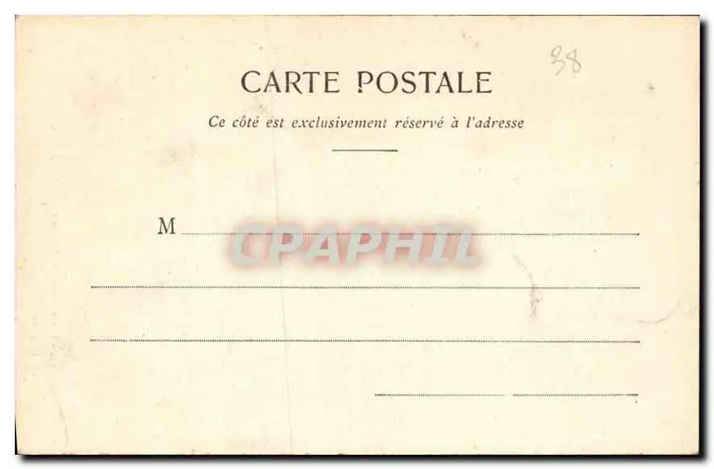 Route de la Grande-Chartreuse, der Gipfel des Éillette — Cliché A.V. - L. Pons, Verleger Grenoble, n°402 - Rückseite