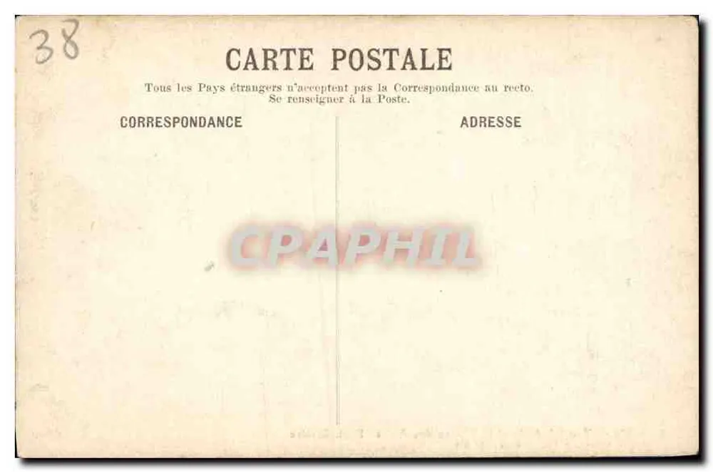 Grenoble — Allgemeiner Blick und die Alpenkette — Phot. Rivière, Papeterie des Alpes, Grenoble - Rückseite
