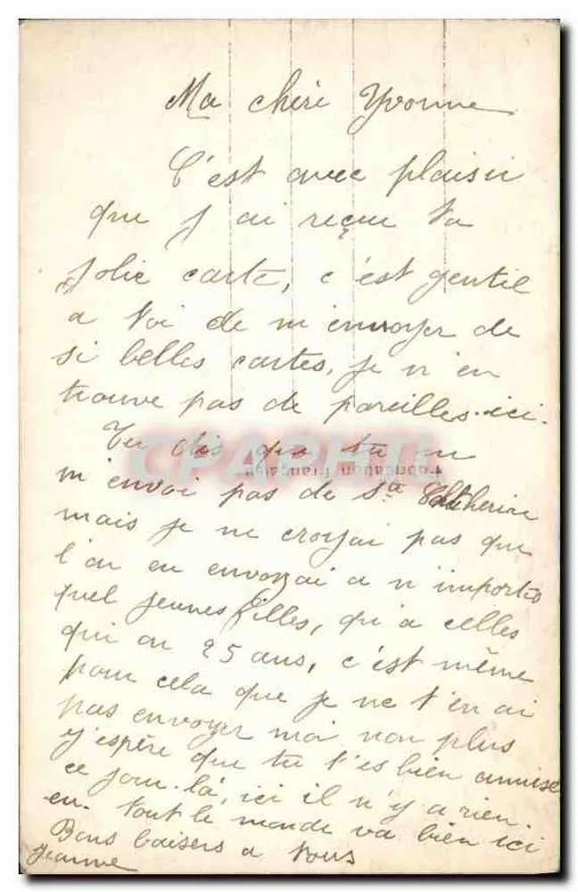 Retrato de uma jovem mulher — editor Bleucl, n°358 — Paris - Verso