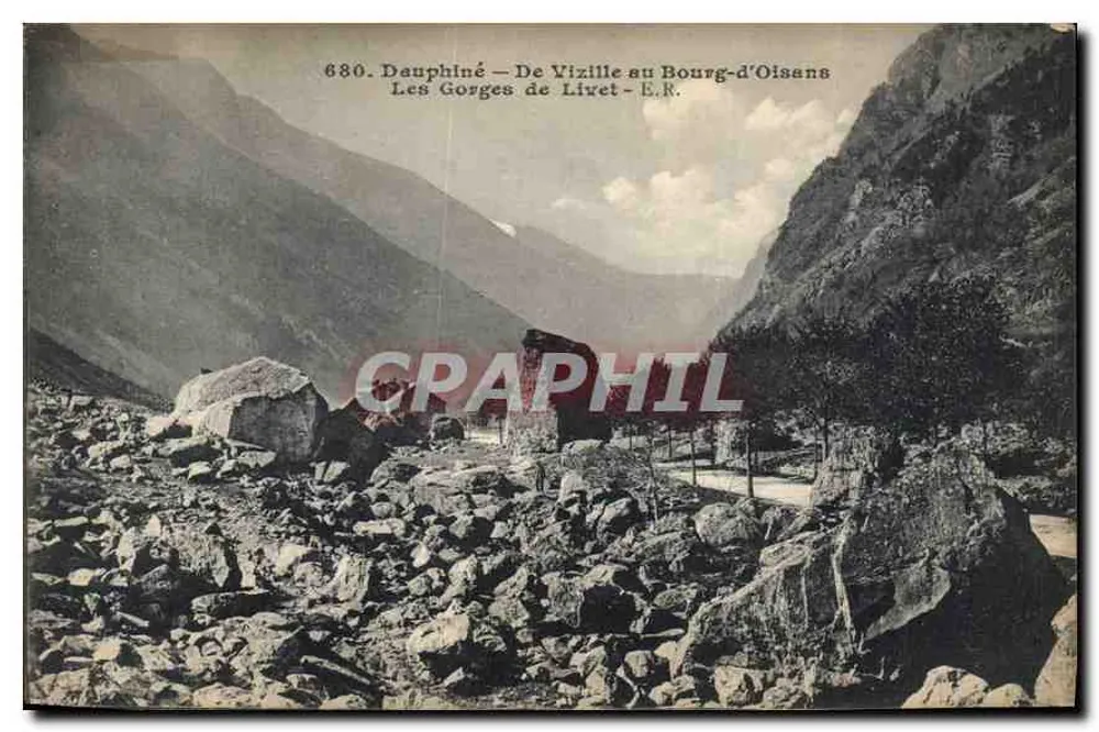 Die Gorges de Livet — Von Vizille nach Bourg-d'Oisans — E.R. - Vorderseite