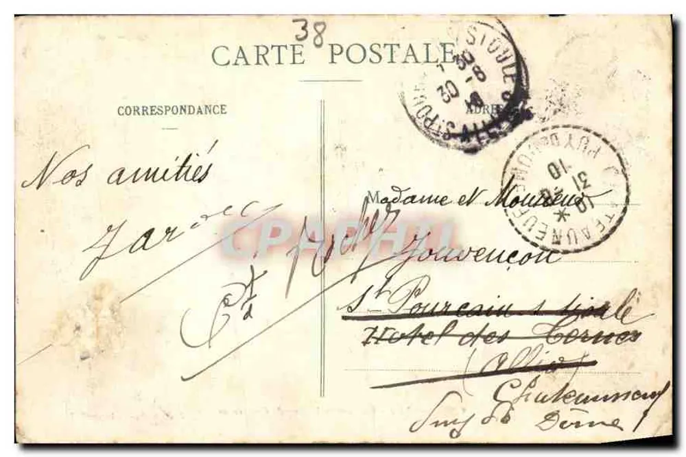 Dauphiné - Mosteiro da Grande Chartreuse — Cliché A. V. - Coleção L. P., Grenoble - Verso