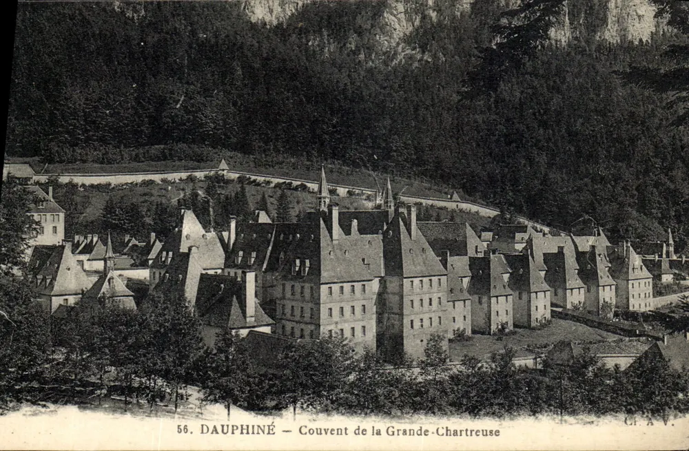 Dauphiné — Klasztor Grande-Chartreuse — wydawca C.P.A.V. n°56 - Awers