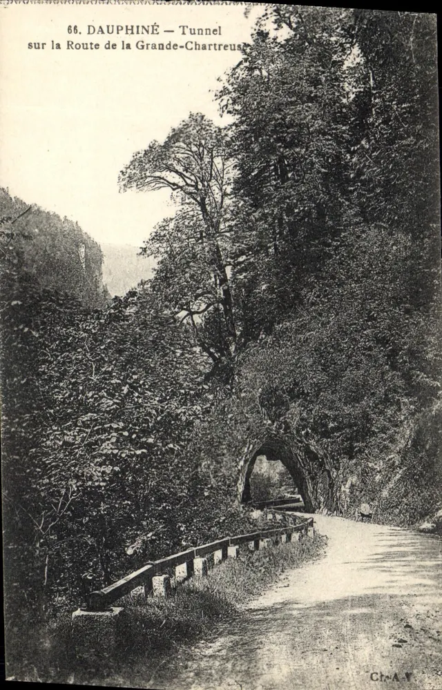 Dauphiné — Tunnel auf der Route der Grande-Chartreuse — Ct-A.V. - Vorderseite