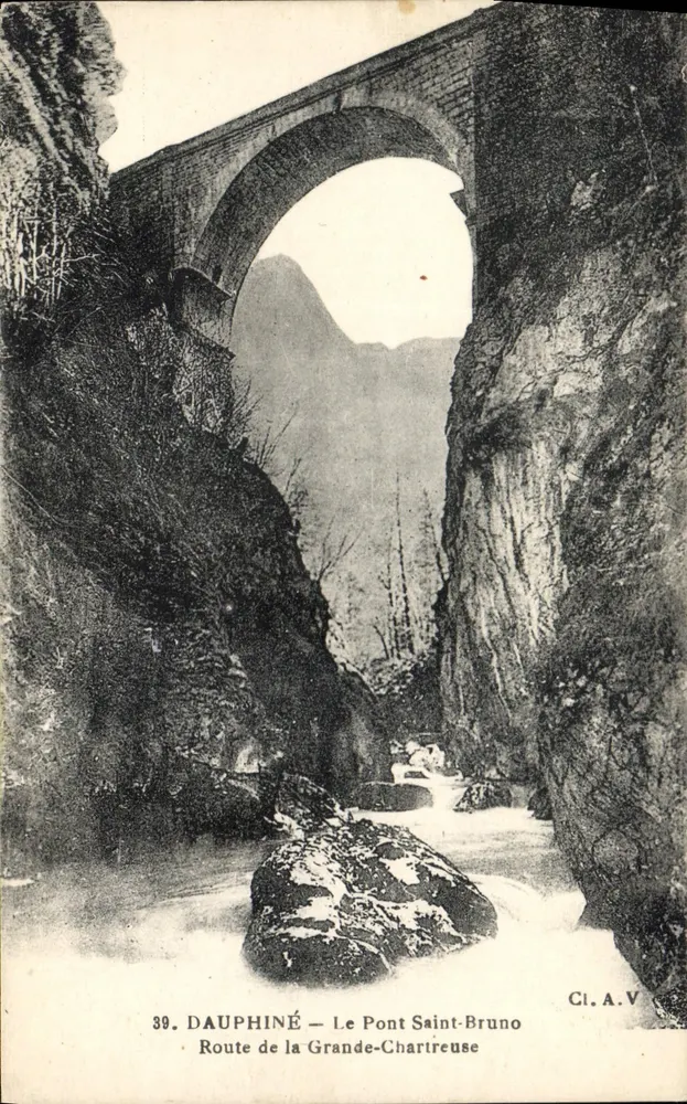 Dauphiné — Le Pont Saint-Bruno — Route de la Grande-Chartreuse — Ci.A.V. Nr. 39 - Vorderseite