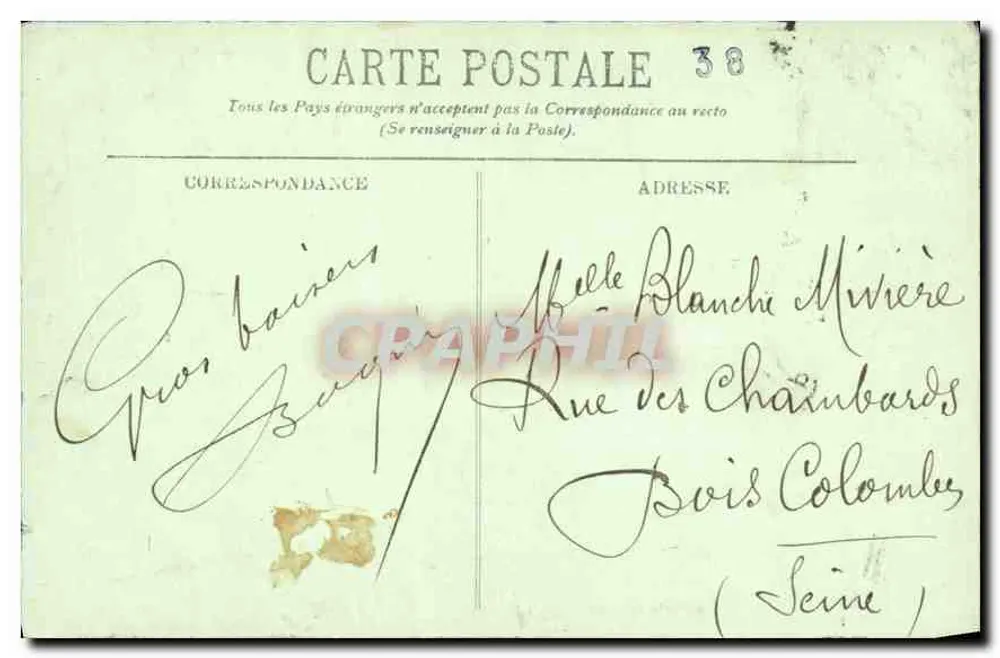 Sassenage (Grenoble) — Cachoeira do Gouffre Bleu — LL, n° 965 - Verso