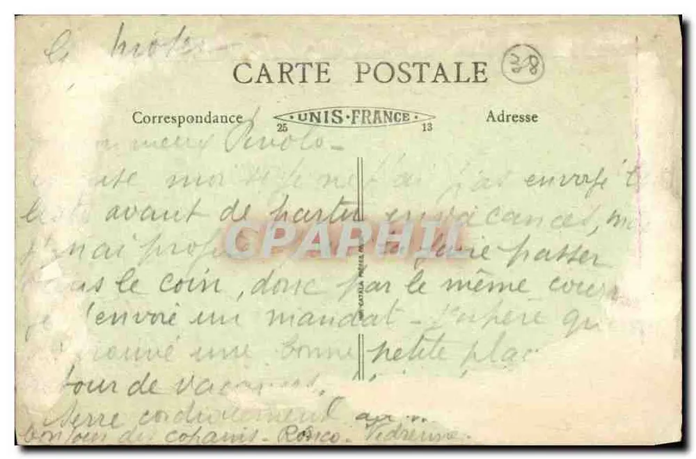 Grenoble - Der Hängebrücke und die Alpen — LE DAUPHINÉ, n°130 - Rückseite
