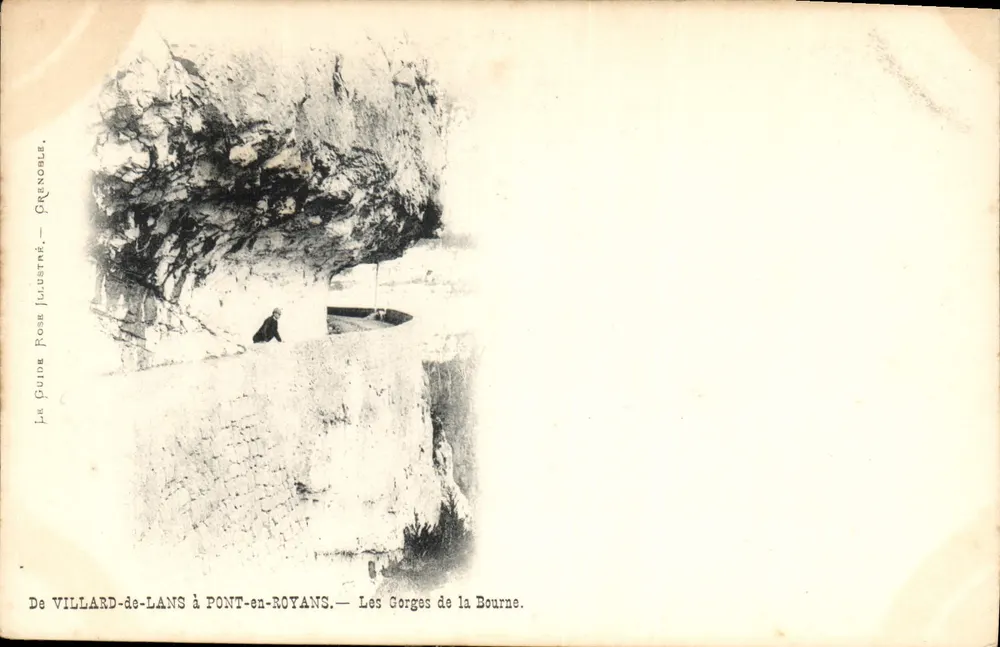Die Gorges de la Bourne — Von VILLARD-de-LANS nach PONT-en-ROYANS — Guide Rose Illustré, Grenoble - Vorderseite