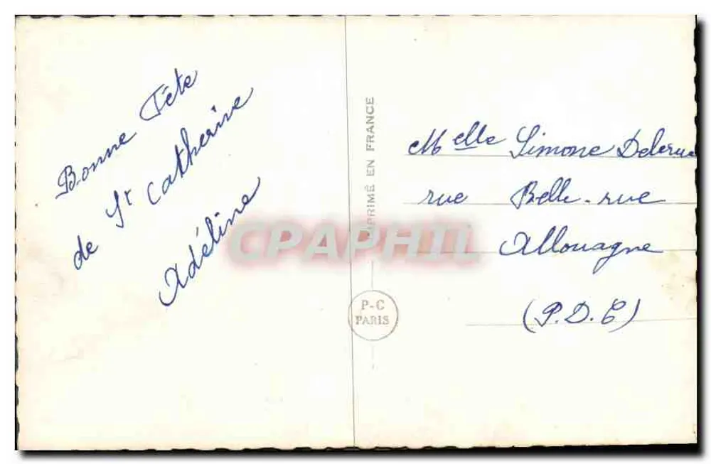 Lächelnde junge Frau — Blumenrahmen-Porträt — Verleger PC, Nr. 5293 - Rückseite