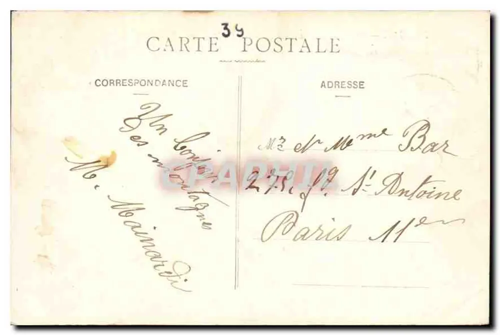 Poligny — Route de Chamole et Rochers de la Lune — Verlag unbekannt - Rückseite