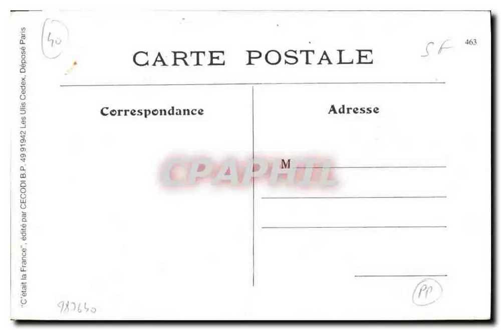 Landes - Récolte du Pignon ou semence du Pin — F. Bernège, fot. Arjuzans, Landes - Verso