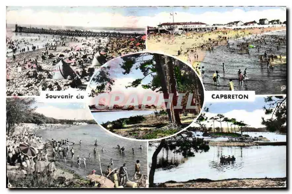 Capbreton — Ansicht der Strände und des Kanals — Verlag: Graphphil - Vorderseite