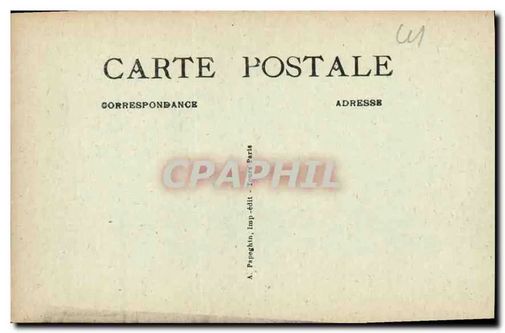 Chambord — O Castelo — Os Combles — A. Papoghin, Imp.-Édit. Paris - Verso