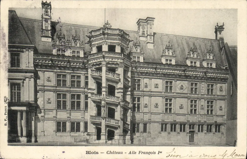 Blois — Castelo — Ala de Francisco I — B. F., Paris - Frente